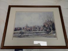 A limited edition signed colour print - Bolton Abbey