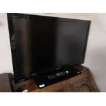 A Sony 32" LCD TV with remote
