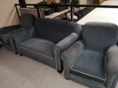 An Edwardian three piece lounge suite