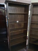 A reproduction oak bookcase