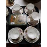 A tray of Duchess tea china,