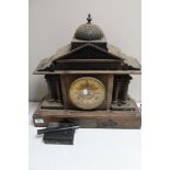 An Edwardian bracket clock (a/f)