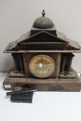 An Edwardian bracket clock (a/f)