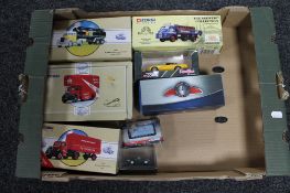 A crate of die cast,