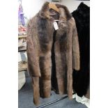 A vintage fur coat