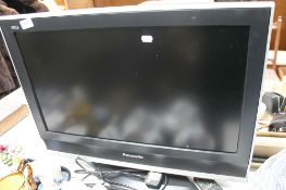 A Panasonic Vierra lcd tv with remote