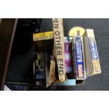 A box of toys and games,