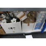 A small quantity of ceiling lights, wall lights (mostly boxed).