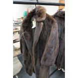 A vintage fur coat