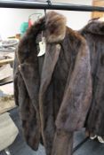 A vintage fur coat