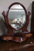 A Victorian dressing table mirror