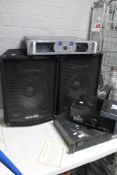 A Pro-sound professional power amplifier, Pulse speakers,