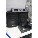 A Pro-sound professional power amplifier, Pulse speakers,