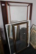 A collection of mirrors, all glass mirror,