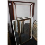 A collection of mirrors, all glass mirror,