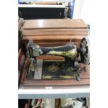 A Singer sewing machine