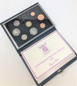 Four Royal Mint United Kingdom Proof Coin Collection Sets : 1983 (Blue), 1988 (Blue).