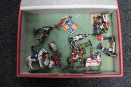 A small box of Del Prado military figures