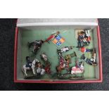 A small box of Del Prado military figures