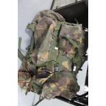Three army rucksacks