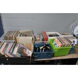 A large quantity of vinyl records and singles (Eight boxes)