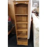 A beech bookcase