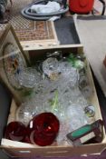 A box of crystal and glass,