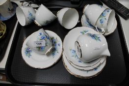 A tray of Royal Grafton tea china