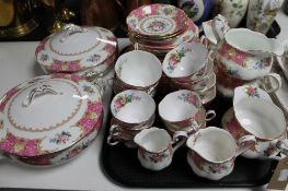 A quantity of Royal Albert Lady Carlisle tea ware and tureens