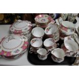 A quantity of Royal Albert Lady Carlisle tea ware and tureens