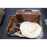 A box of leather luggage case,