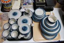 A large quantity of Wedgwood blue pacific coffee and dinner ware