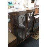 An Edwardian mahogany glazed display cabinet