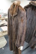 A vintage fur coat