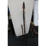 An eastern spear together with a throwing club