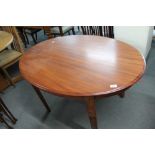 A mahogany oval occasional table