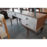 A traditional style painted dressing table