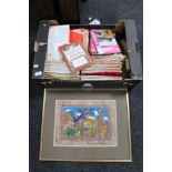 A box of Ordinance survey maps, eastern picture,