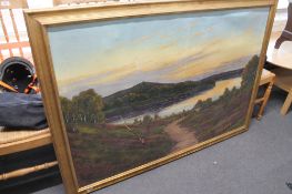 A continental oil - lake scene