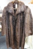 A vintage fur coat