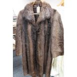 A vintage fur coat