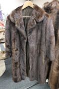 A vintage fur coat