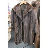 A vintage fur coat