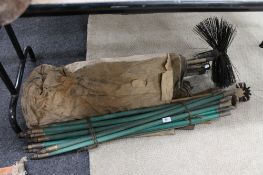 A quantity of chimney sweeping rods,