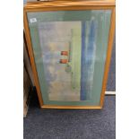 A set of six beech framed colour prints depicting ocean liners