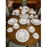 A collection of Royal Worcester June Garland tea and dinner china CONDITION REPORT: