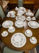 A collection of Royal Worcester June Garland tea and dinner china CONDITION REPORT: