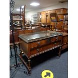 An Edwardian mahogany dressing table