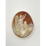 A fine quality antique cameo in gold frame