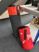 An Everlast punch bag together with a BBE punch bag